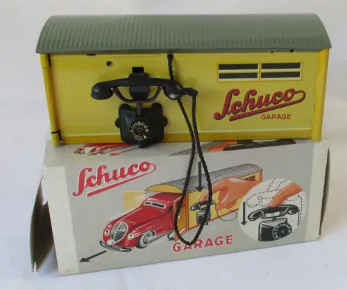 Blechspielzeug Schuco Garage mit Auto Kommando 2000 mit Originalkarton (167821)