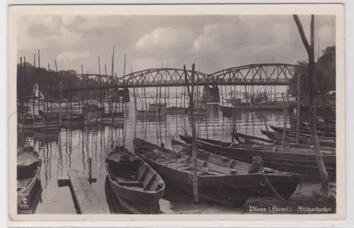 910269 Ak Plaue (Havel) - Fischerhafen 1940, Luftbild Nr. 13583