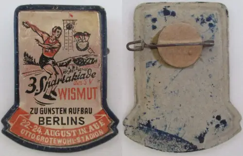 DDR Abzeichen 3. Spartakiade der Sportvereinigung (S.V.) Wismut in Aue (144606)