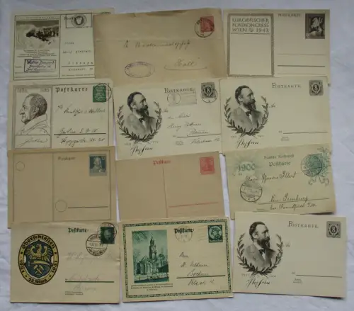 59 schöne alte Ganzsachen Bayern, Württemberg, Deutsches Reich ab 1878 (163241)