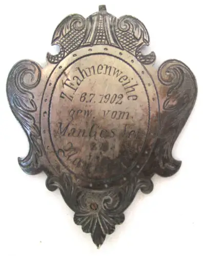 seltener Stocknagel Silber Fahnenweihe Männer Gesangverein Naundorf 1902(141725)