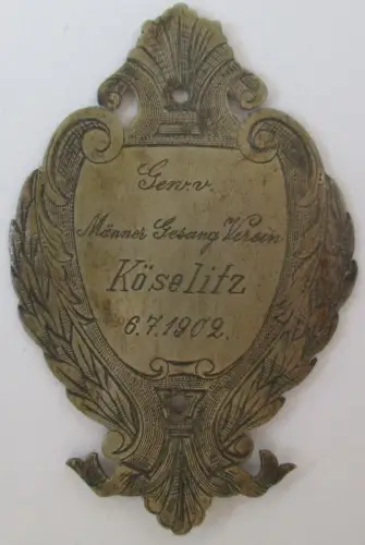 seltener Stocknagel Männer Gesangverein Köselitz 1902 (141286)