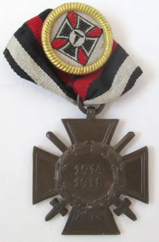 Ehrenkreuz für Frontkämpfer 1914-1918 + Kyffhäuserbund Abzeichen (141409)