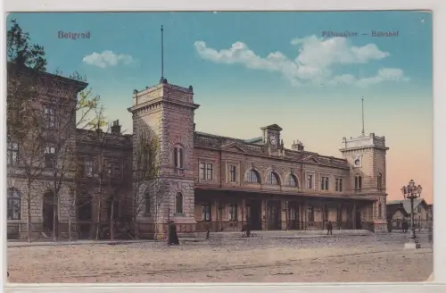 909905 AK Belgrad - Pályaudvar, Bahnhof 1916