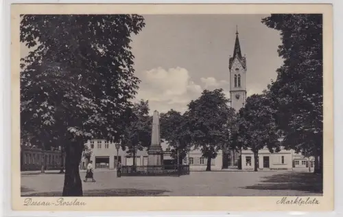 909039 Ak Dessau-Roßlau - Partie am Marktplatz um 1930