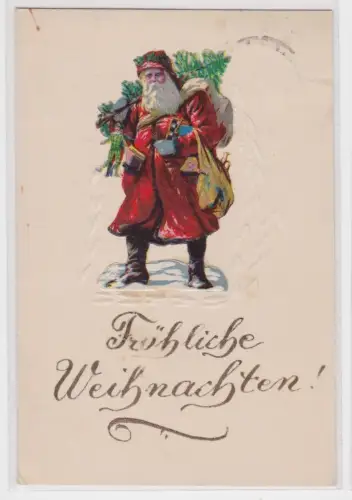 19394 AK Fröhliche Weihnachten! Weihnachtsmann mit Spielsachen 1928
