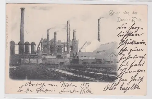 56967 Ak Gruß von der Ilseder Hütte 1897