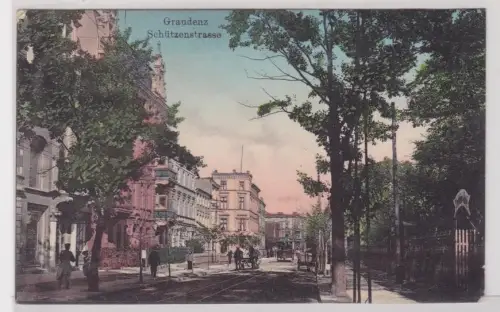 909298 Feldpost Ak Graudenz Grudziądz Schützenstrasse 1916