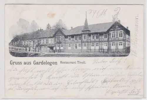 16973 Ak Gruß aus Gardelegen Restaurant Tivoli 1902
