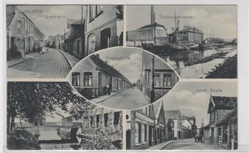 27761 Mehrbild Ak Wilster Trocknungswerke, Haackstraße, Landrecht usw. um 1930