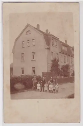 36096 Foto Ak Borna Bezirk Leipzig Wohnhaus 1919