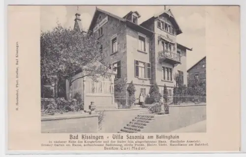 07166 Ak Bad Kissingen Villa Saxonia am Ballinghain um 1910