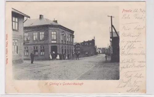 910442 Ak Preetz M.Götting´s Gastwirtschaft 1902
