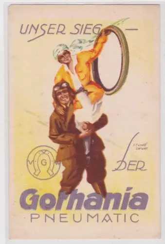 60761 Reklame Ak Gotha "der Gothania Pneumatic" um 1930
