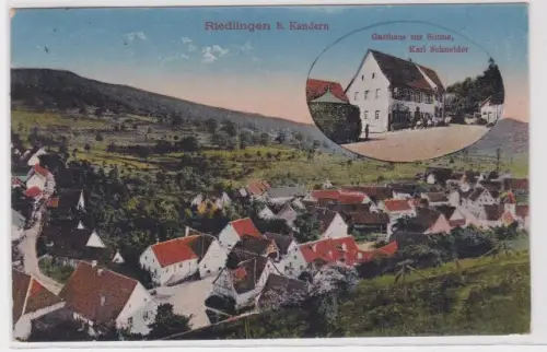 907653 Ak Riedlingen bei Kandern Gasthaus zur Sonne 1919