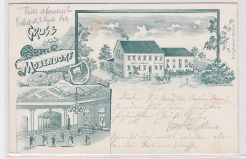 70936 Mehrbild Ak Gruß aus Mobendorf Gasthof 1901