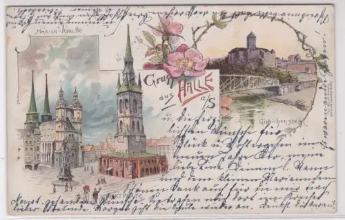 48263 Mehrbild Ak Gruss aus Halle a./ S.. 1898