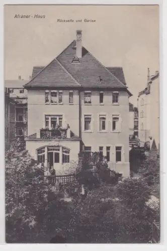 34065 Ak Leipzig. Afraner-Haus. Rückseite und Garten. 1911