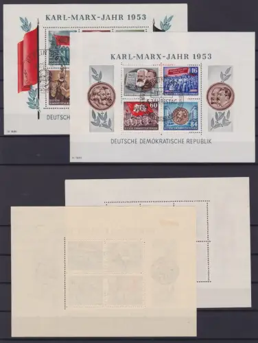 DDR Block 8 & 9 A (Karl Marx) gestempelt (151940)
