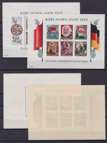 DDR Block 8 A & 9 B (Karl Marx) gestempelt (153059)