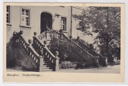 93065 AK Bunzlau (Bolesławiec) - Rathaustreppe 1940
