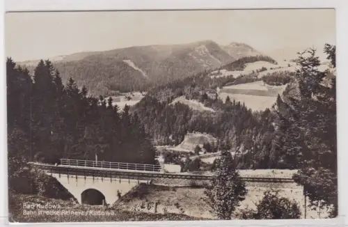 58550 Foto Ak Bad Kudowa Schlesien Kudowa-Zdrój  Bahnstrecke Reinerz/Kudowa 1931