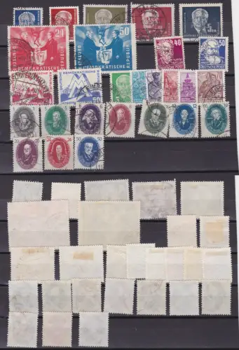 DDR Briefmarken Sammlung 1950-1957 Mi Wert 416 EUR gestempelt (151320)