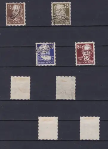 DDR Persönlichkeiten/Köpfe 1952 gestempelt Michel 907 EUR (152626)