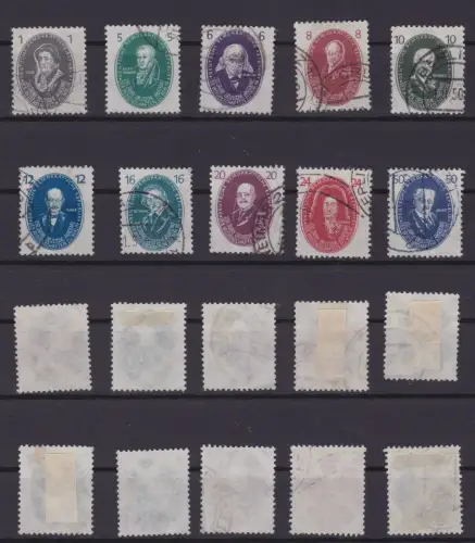 DDR Mi Nr. 261-270, 250 Jahre Akademie der Wissenschaften gestempelt (150614)
