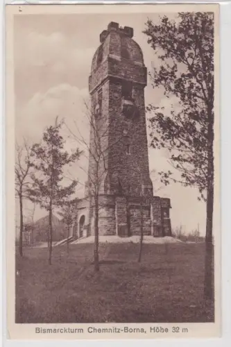909105 Ak Chemnitz-Borna Bismarckturm um 1930