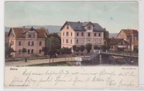909234 Ak Bebra Blick vom Bahnhof auf Hotel Schlüter 1902