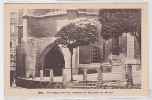 51227 Ak Jena. Durchgang unter dem Altarraum der Stadtkirche St. Michael.um 1940