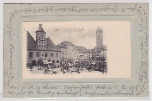 909530  Ak Jena. Markt. 1902