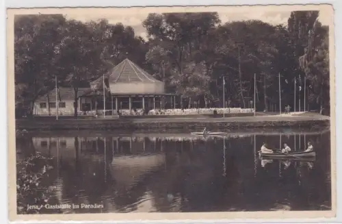 89788 Foto Ak JENA. Gaststätte im Paradies. 1939