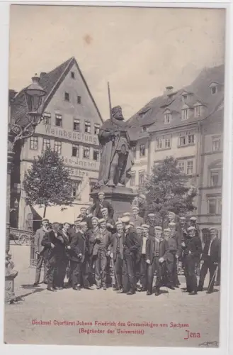 86809 Ak Denkmal Churfürst Johann Friedrich den Grossmütigen von Sachsen. Jena