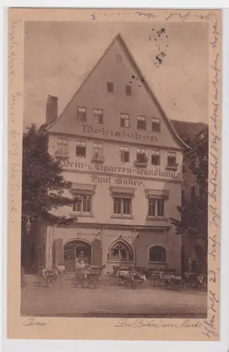 55701  Ak  Jena Die "Göhre" am Markt. 1921