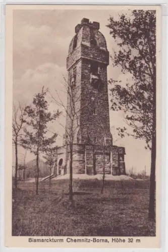 909101 Ak Chemnitz-Borna Bismarckturm 1930