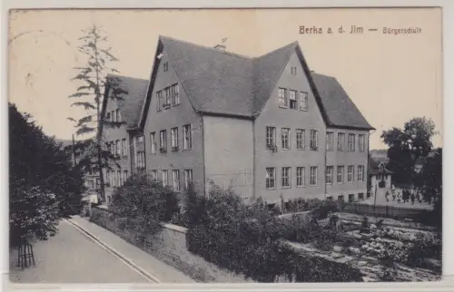 909474 Ak Bad Berka an der Ilm Bürgerschule 1922