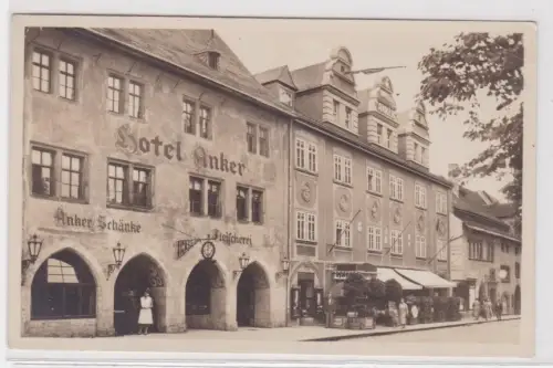909709 Ak Saalfeld in Thüringen Hotel Anker 1932