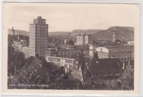 909598 Feldpost Ak Jena Zeißwerke mit Hochhaus 1940