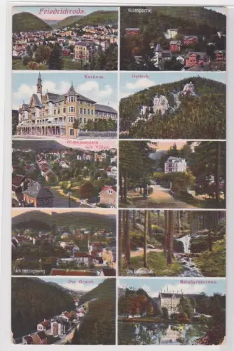 909583 Mehrbild Ak Friedrichroda in Thüringen Villen, Kurhaus usw. 1931