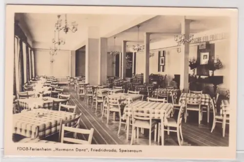 909576 Ak FDGB Ferienheim "Hermann Danz" Friedrichroda Speiseraum 1953