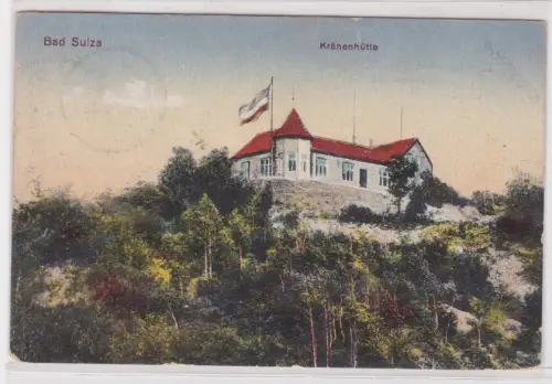 909681 Ak Bad Sulza Bergrestaurant Krähenhütte 1917