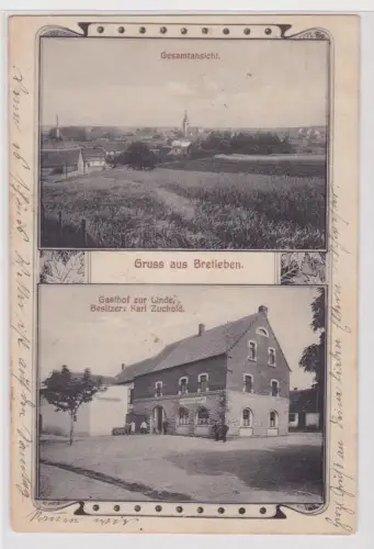 906998 Mehrbild Ak Gruß aus Bretleben Gasthof zur Linde 1914