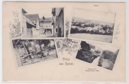 908854 Mehrbild Ak Gruß aus Reiser Ortsansichten und Viadukt 1902