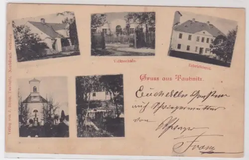 908851 Mehrbild Ak Gruß aus Taubnitz Dubnice (Lichnov) ín Tschechien 1901