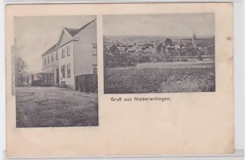 906607 Mehrbild Ak Gruß aus Niederwillingen in Thüringen Ortsansichten 1913