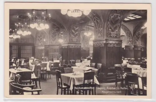 910230 AK Reichsmessestadt Leipzig - Auerbach's Keller, Hauptrestaurant 1943