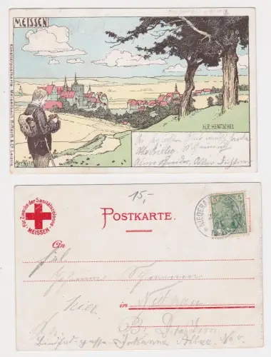 909733 Künstler Ak Meissen für Zwecke der Sanitätskolonne 1901