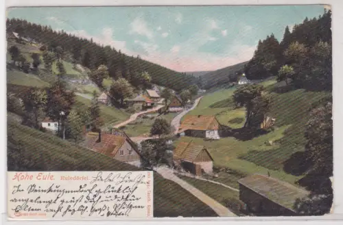 909706 AK Hohe Eule (Wielka Sowa) - Euledörfel, Talblick 1902